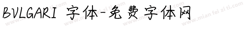 BVLGARI 字体字体转换
